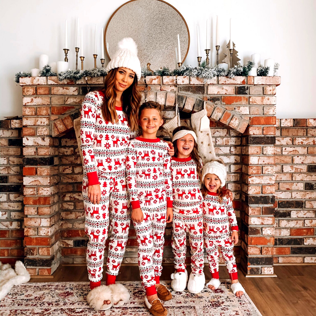 Pijamas navideñas de familia 2025