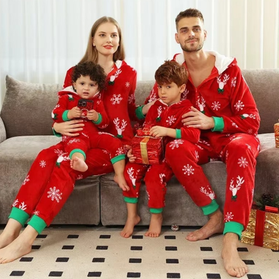 Pijamas Navidad Familia <br/> De una Pieza Santa