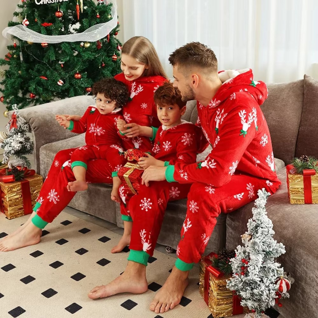 Pijamas Navidad Familia <br/> De una Pieza Santa
