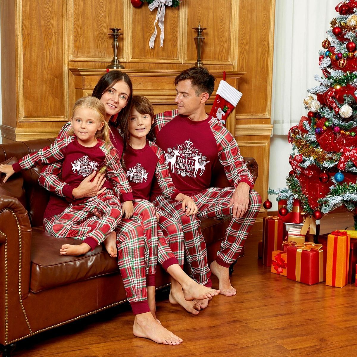 Pijamas Navidad Familia <br/> Feliz Navidad Alces