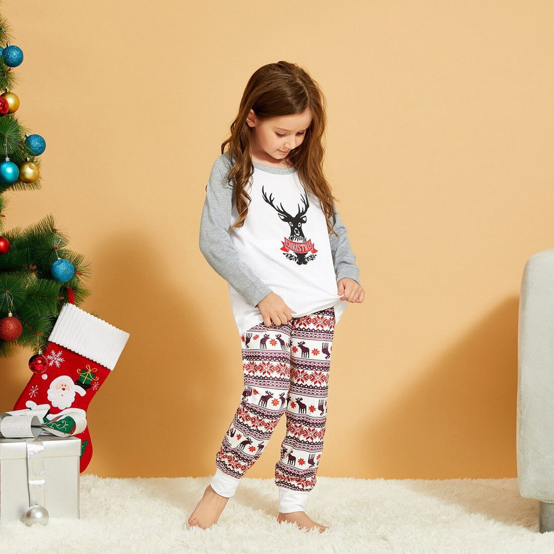 Pijamas Navidad Familia Dulce Ciervo Feliz – Pijamas de Navidad
