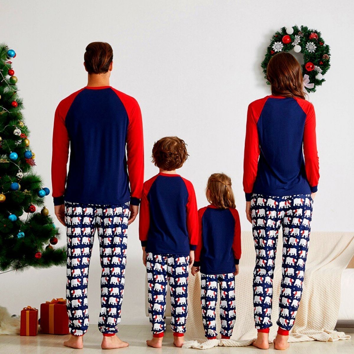 Pijamas Navidad Familia <br/> Oso Polar