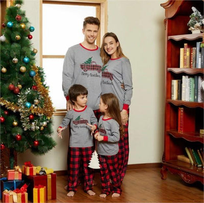 Pijamas Navidad Familia <br/> Camión con Abeto