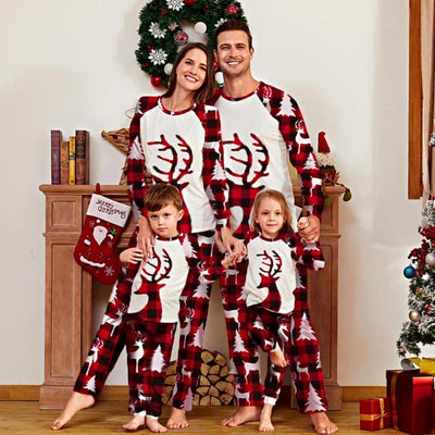 Pijamas Navidad Familia <br/> Dibujo del Alce