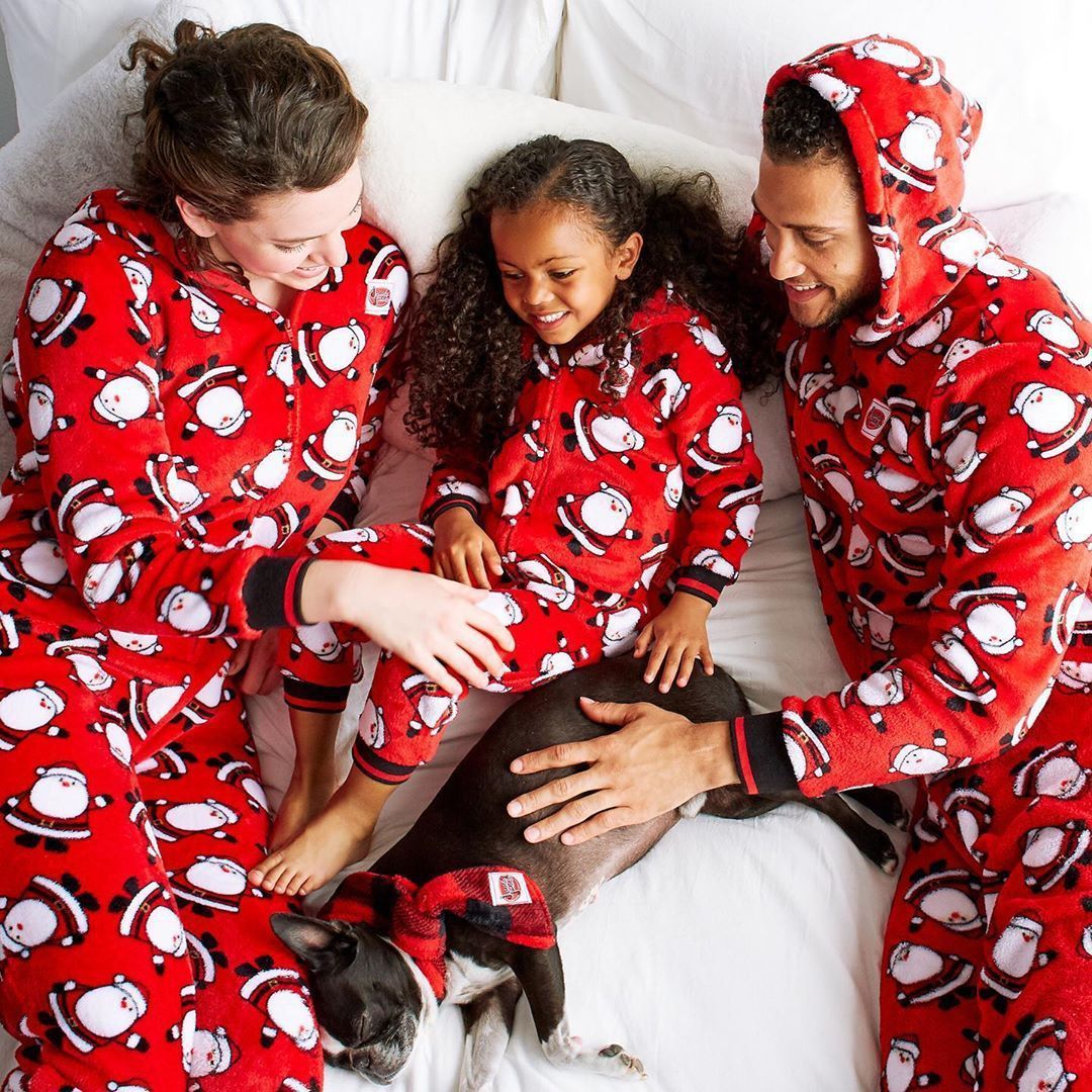 Pijamas Navidad Familia <br/> Pieza única de Santas