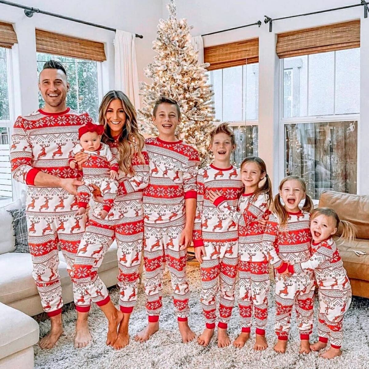 Pijamas Navidad Familia <br/> Fantasía de Renos