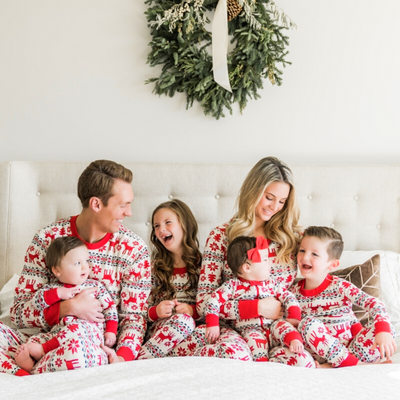 Pijamas Navidad Familia <br/> Renos y Abetos